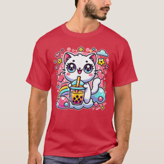 Cute Kat Bobaea Bubbleea Anime Kawaii Neko Cadeau  T-shirt