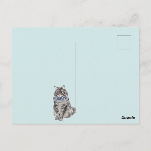 Cute Kat Briefkaart (Achterkant)