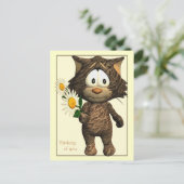 Cute Kat Briefkaart (Staand voorkant)