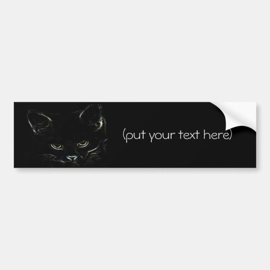 Cute Kat Bumpersticker (Voorkant)