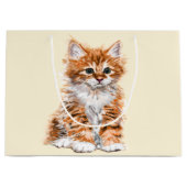 Cute Kat Cadeaubag Groot Cadeauzakje (Voorkant)