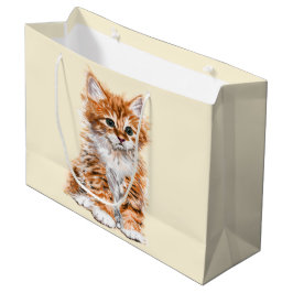 Cute Kat Cadeaubag Groot Cadeauzakje
