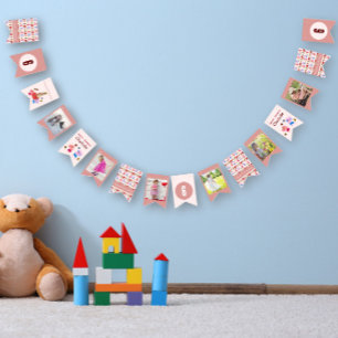 Cute Kat & Cadeaus Verjaardag Aangepaste Foto Blus Vlaggetjes