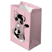 Cute Kat Cadeautas (Achterkant Gekanteld)