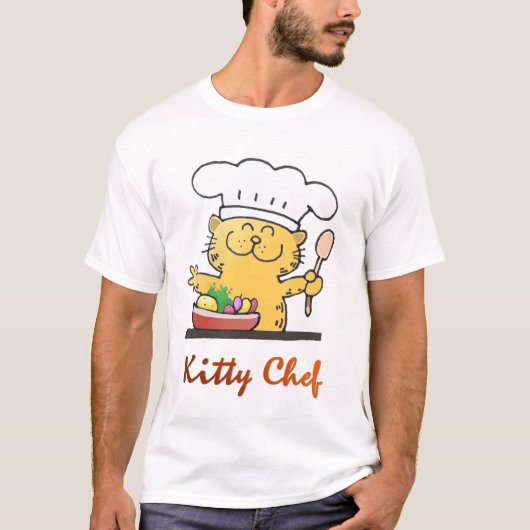 Cute Kat Chef | Cute Kitten Cook | Junior Chef T-shirt (Voorkant)