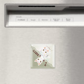 Cute Kat Clean Dirty Dishwaser Magnet (Insitu (Vaatwasser))