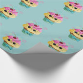Cute Kat Cupcake Cadeaupapier (Hoek)