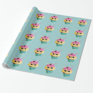 Cute Kat Cupcake Cadeaupapier