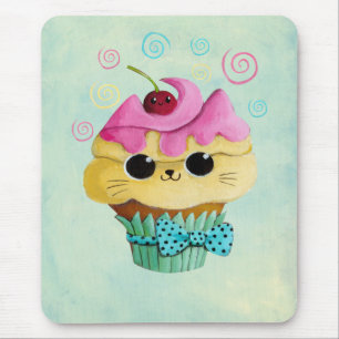 Cute Kat Cupcake Muismat