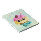Cute Kat Cupcake Notitieblok (Schuin)