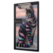 Cute Kat en Gepersonaliseerde Naam Ontwerp Klembord (Links)