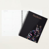 Cute Kat en Gepersonaliseerde Naam Ontwerp Planner (Display)