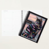 Cute Kat en Gepersonaliseerde Naam Ontwerp Planner (Display)