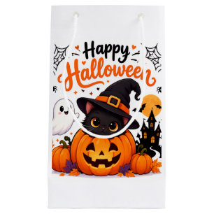 Cute Kat Gelukkig Halloween Reis Mok - Kawaii Heks Klein Cadeauzakje