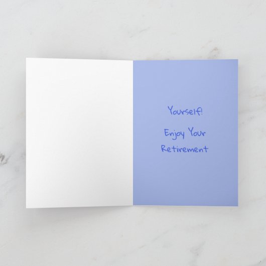 Cute Kat Gelukskaart Met Pensioen Kaart (Binnen)