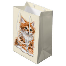 Cute Kat Geschenktas Medium Cadeauzakje