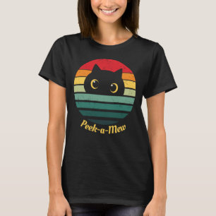 Cute Kat Gezicht Kijk-een-Poezen T-Shirt