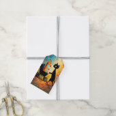 Cute Kat Giraffe Cadeaubijslage Cadeaulabel (Met Touw)
