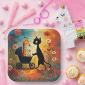 Cute Kat Giraffe Papieren Bord (Feest)