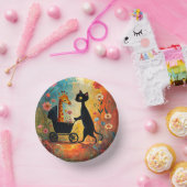 Cute Kat Giraffe Papieren Kom (Feest)