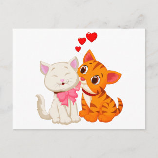 Cute Kat Hallo denken aan je Miss You Love Cat Briefkaart