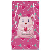Cute Kat Heart Klein Cadeauzakje (Voorkant)