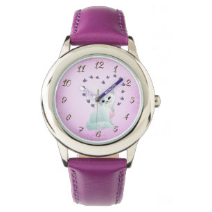 Cute kat horloge