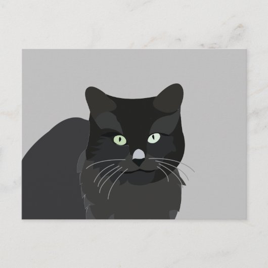 Cute Kat Huisdier Dier Briefkaart (Voorkant)