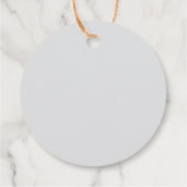 Cute Kat in Beker Cadeau Labels | Favor Doos Label (Achterkant)