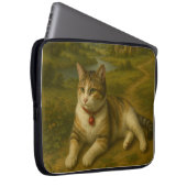 Cute Kat in de tuin Laptophoes 15 inch Laptop Sleeve (Voorkant Rechts)