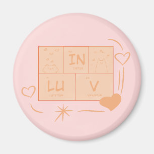 Cute Kat "In LuV" Magneet