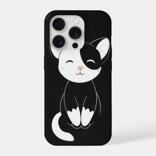 Cute kat iPhone hoesje (Achterkant)
