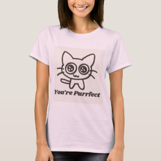 Cute Kat, Je Bent Purrfect Grappig Dames T-Shirt
