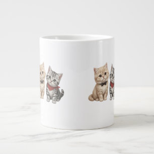 Cute Kat Kaars voor Kat Liefhebbers Grote Koffiekop