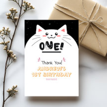 Cute Kat Kader Fonkelende Sterren 1e Verjaardag