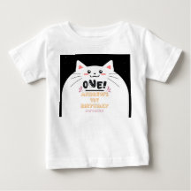 Cute Kat Kader Glinsterende Sterren 1e Verjaardag