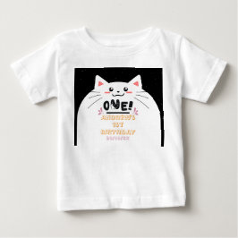 Cute Kat Kader Glinsterende Sterren 1e Verjaardag