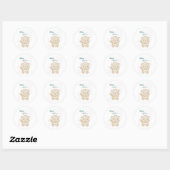 Cute Kat-Kawaii collectie Ronde Sticker (Vel)