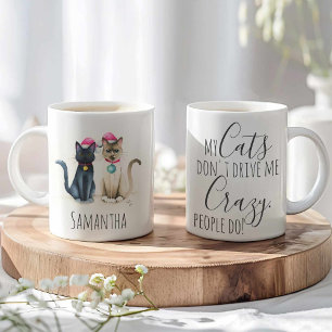 Cute Kat Kerst Koffiemokken Koffiemok