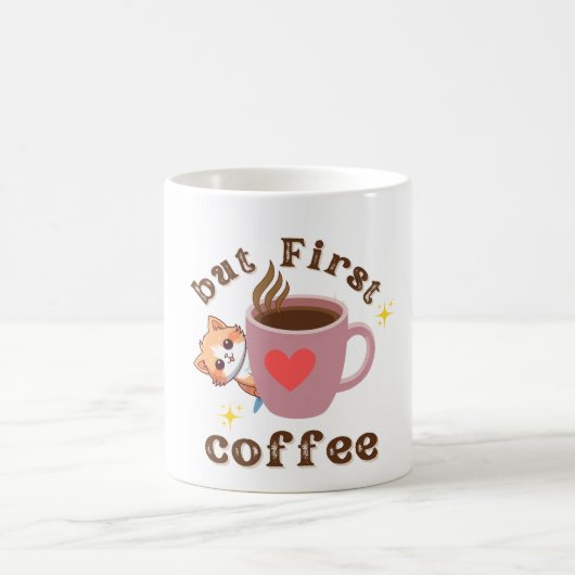 Cute Kat Koffiemok Design (Center)