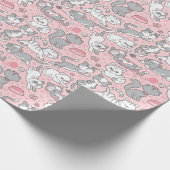 Cute Kat Love Cadeaupapier (Hoek)