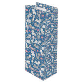 Cute Kat Love Wijn Cadeautas (Voorkant Gekanteld)