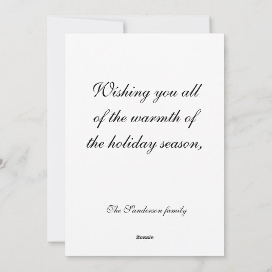 Cute Kat met Koekjes en Kerstman Hoed Feestdagenkaart (Achterkant)