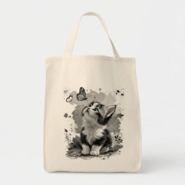 Cute Kat Miao Boodschappentas Tote Bag