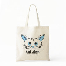 Cute Kat Moeder Boodschappentas