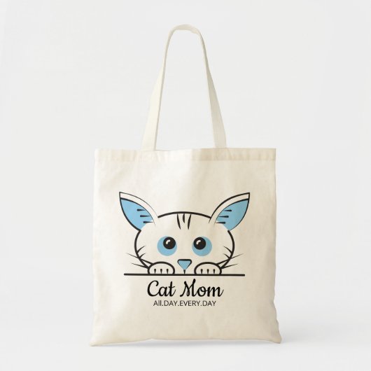 Cute Kat Moeder Boodschappentas Tote Bag (Voorkant)