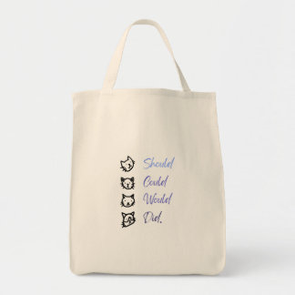 Cute Kat Motivatie “Moest Kon Zou Heeft Gedaan” Bo Tote Bag