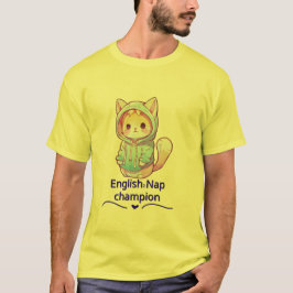 Cute Kat Nap Kampioen Te T-Shirt