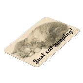 Cute Kat Napping Magnet Magneet (Linkerzijde)
