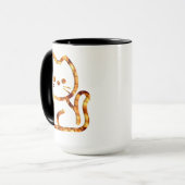 Cute kat ontwerp mok (Voorkant links)